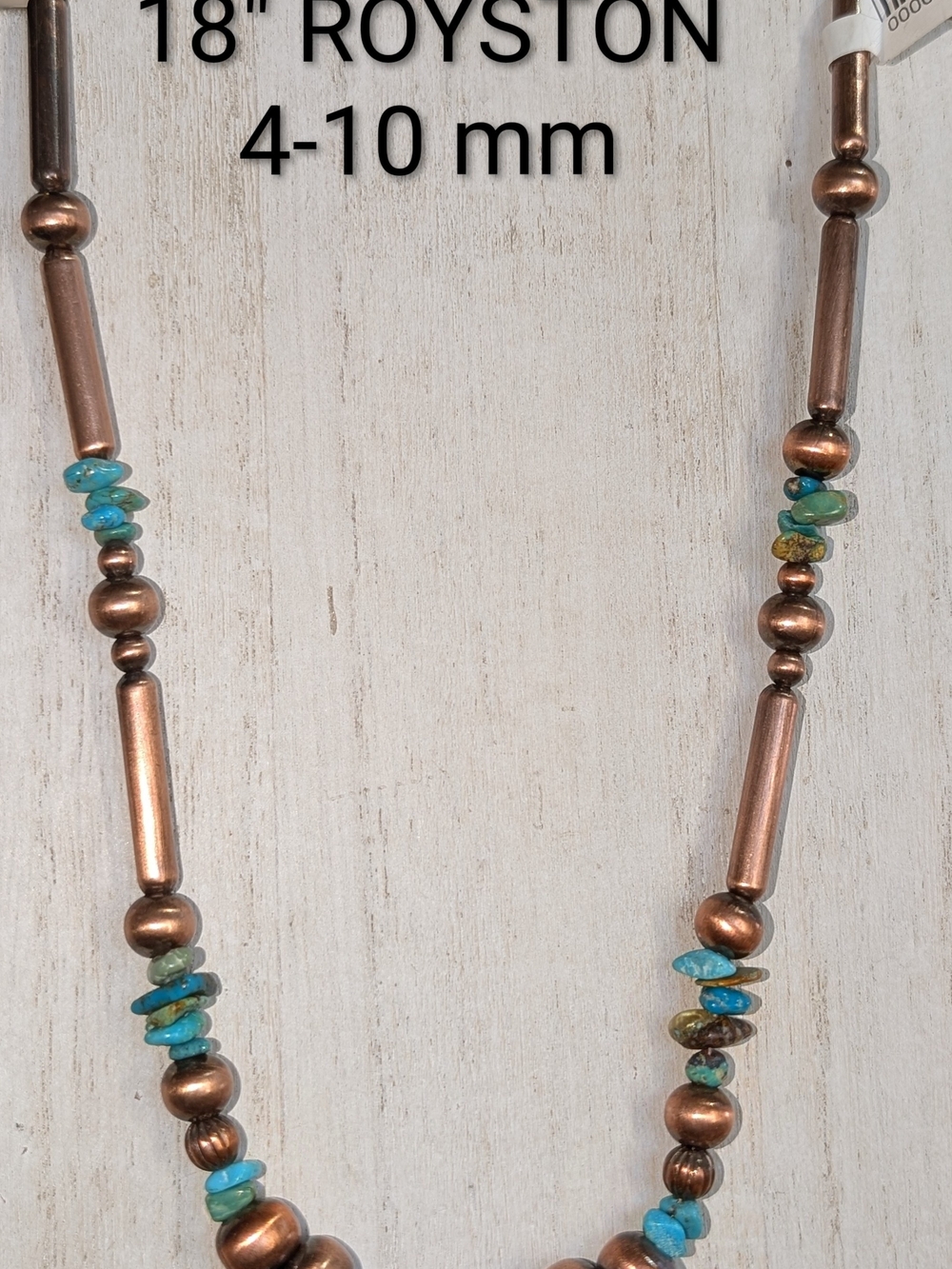 Royston Turquoise & Copper Pearl Necklace